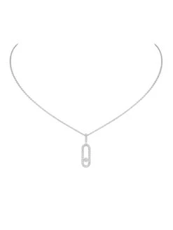 Move Uno GM Pavé Necklace