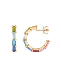 Blu Colors Hoop Earrings